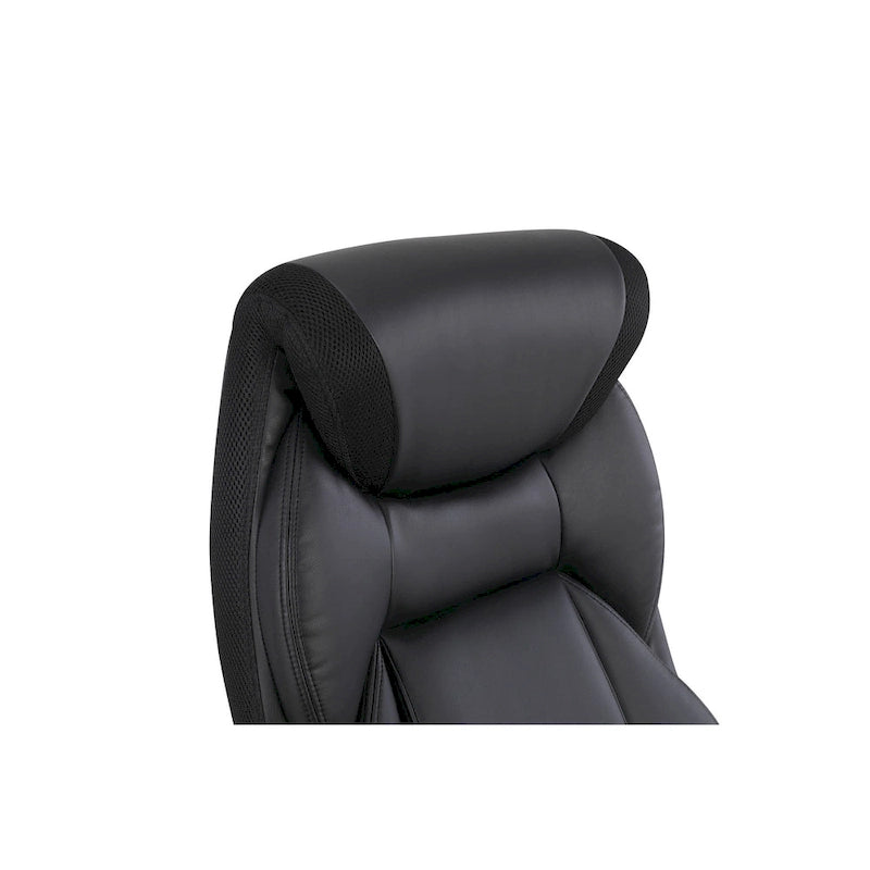 Fauteuil de bureau de direction grand dossier en cuir reconstitué avec accoudoirs relevables Taupe