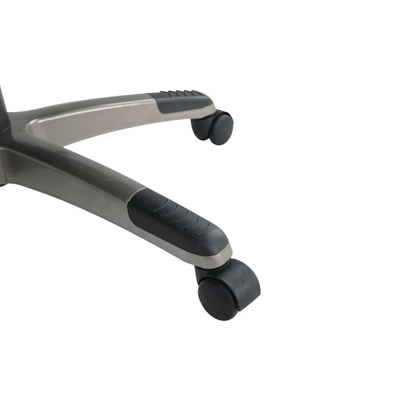 Fauteuil de bureau de direction grand dossier en cuir reconstitué avec accoudoirs relevables Taupe