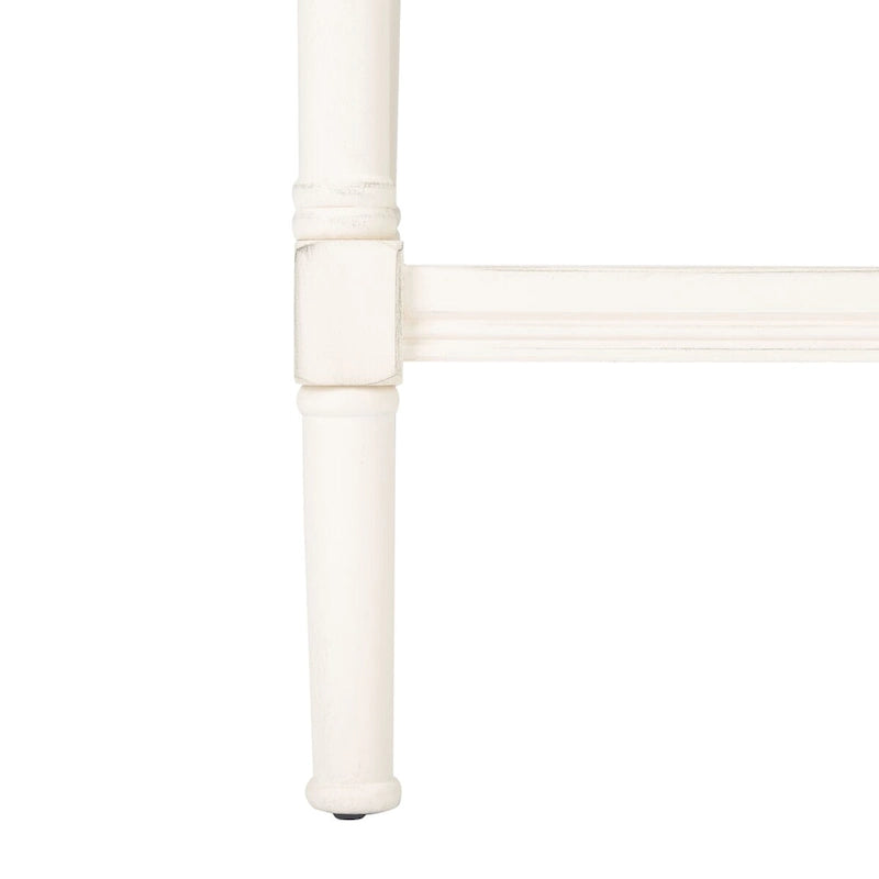 Table d'appoint carrée avec étagère inférieure, marron et noir