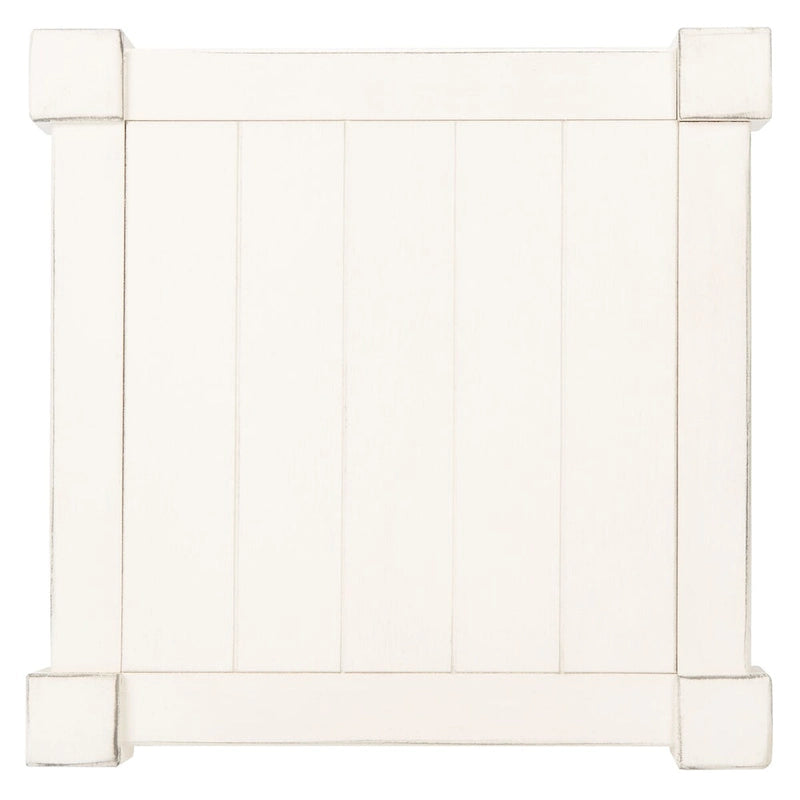 Table d'appoint carrée avec étagère inférieure, marron et noir