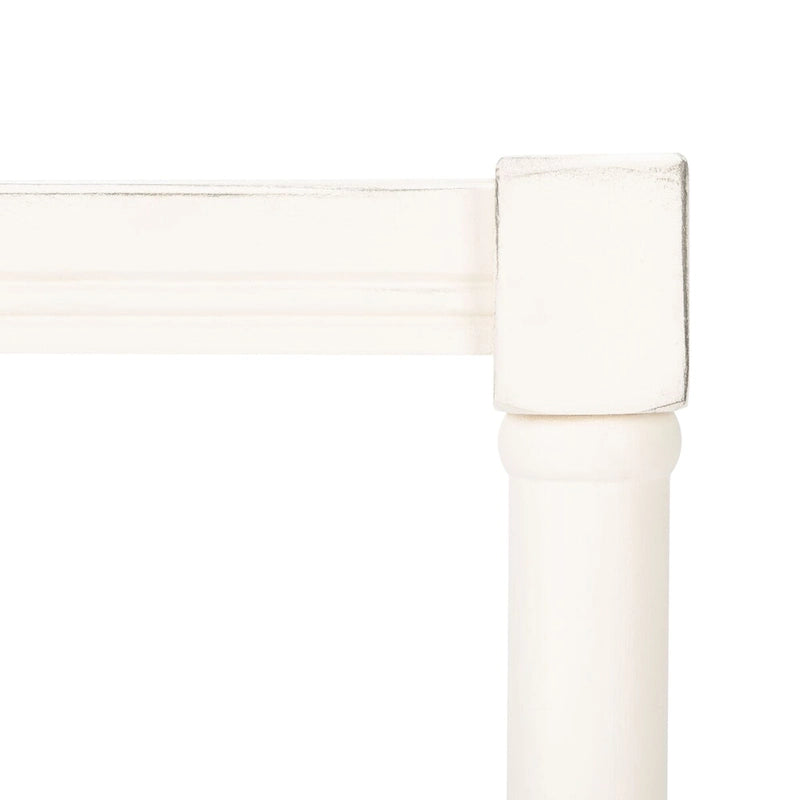 Table d'appoint carrée avec étagère inférieure, marron et noir