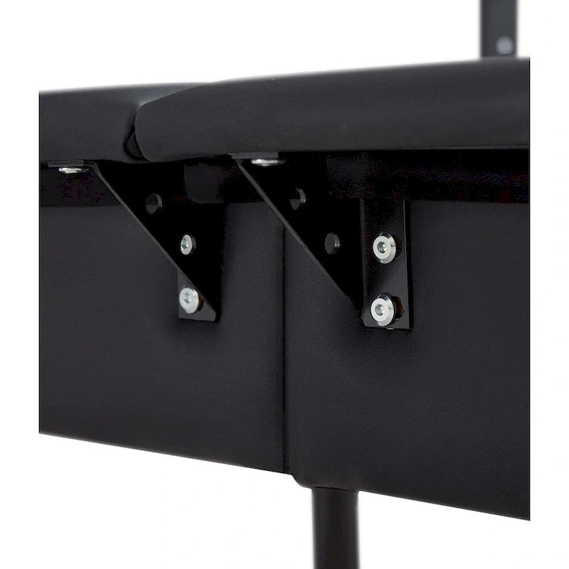 Lit plateforme rembourré avec lumière LED à capteur et dossier ergonomique matelassé Noir Blanc