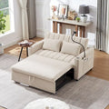 55.9 Convertible Sofa Bed Loveseat Sofa With Three Usb Ports