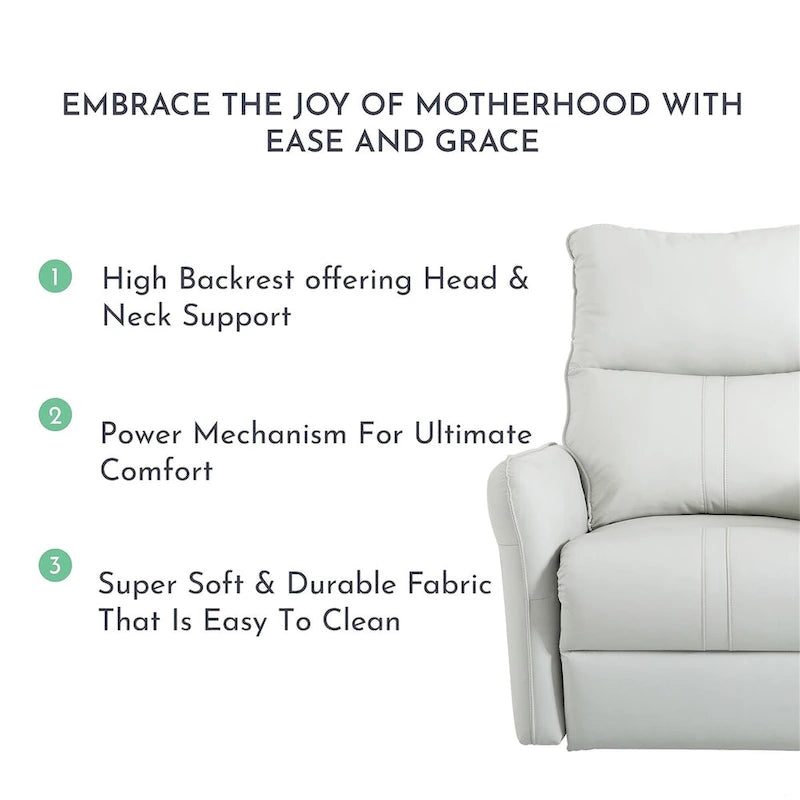 Fauteuil inclinable, pivotant et basculant 270 avec ports de chargement USB
