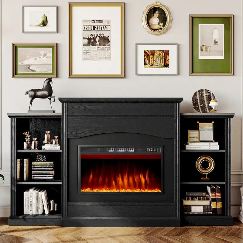 Electric Fireplace with 67 Mantel