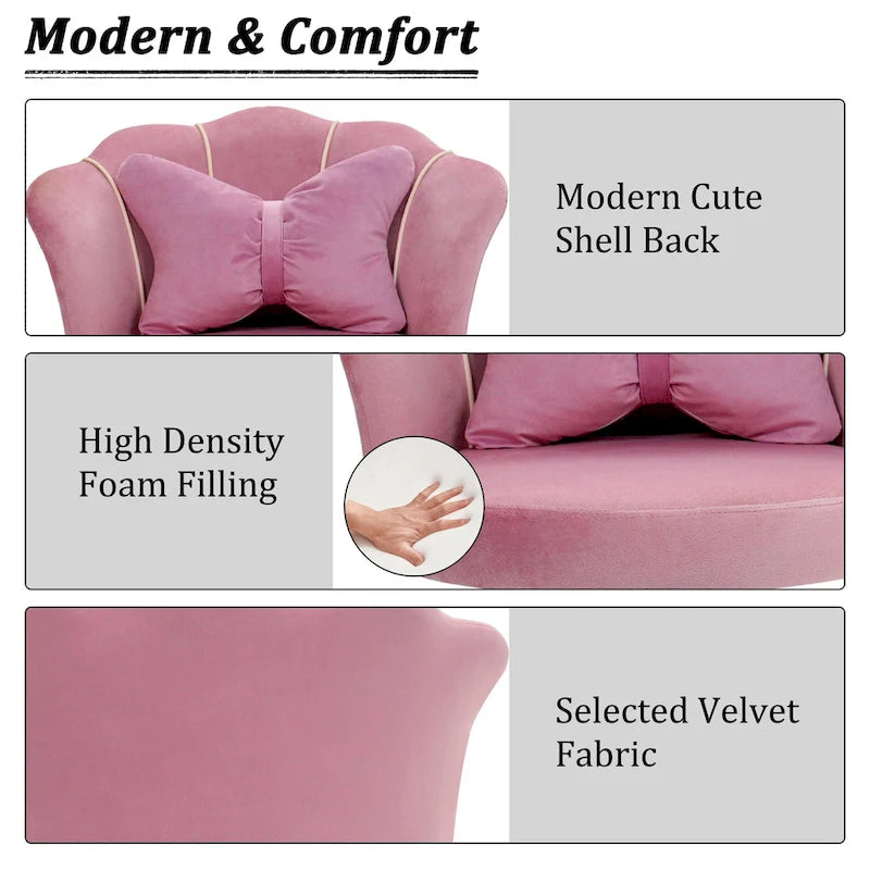 Chaise de bureau pivotante en velours dossier fleur capitonné réglable en hauteur rose blanc gris noir